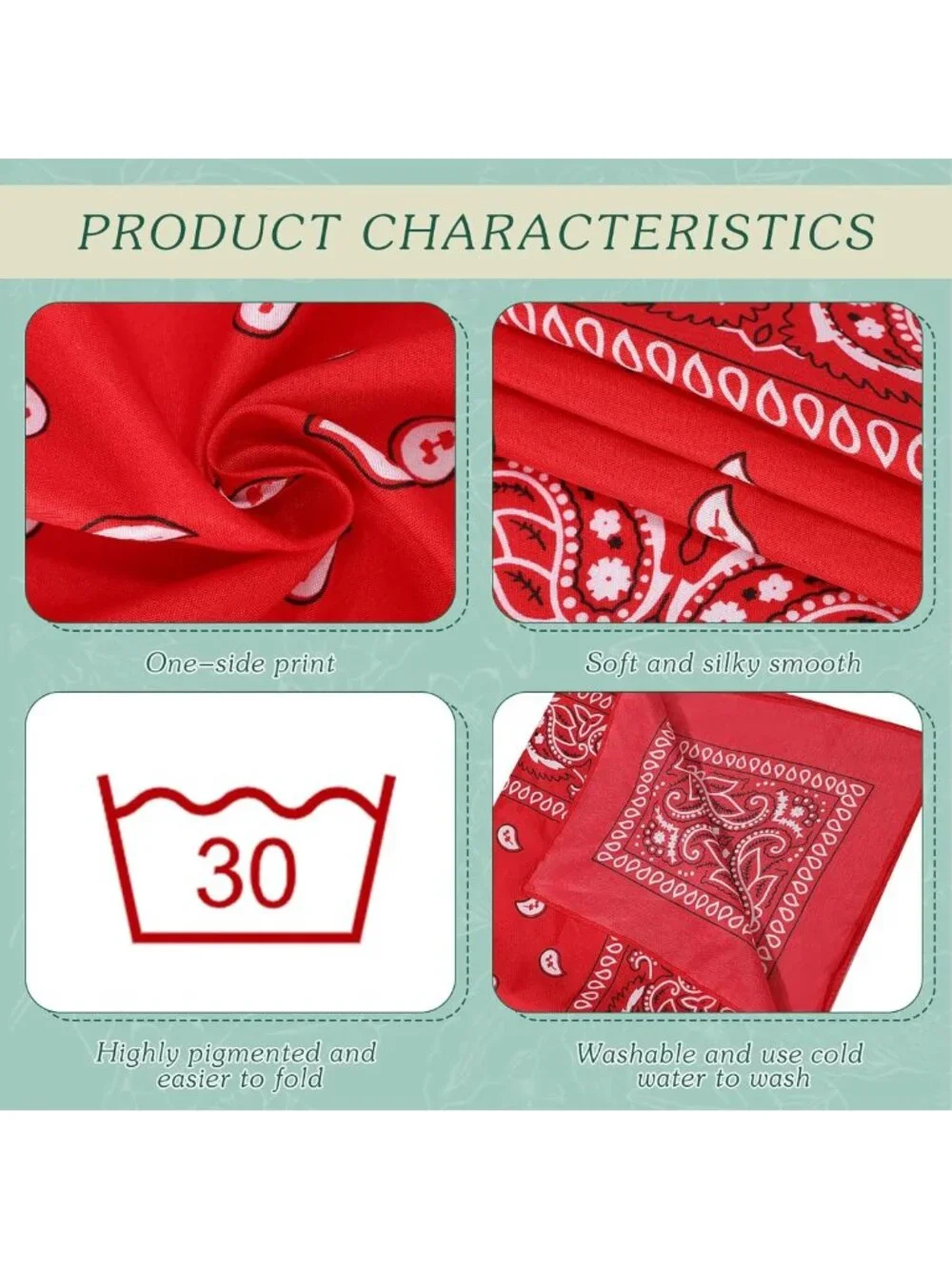 150 Pcs Colorful Paisley Bandanas - Unisex Head Wraps, Cowboy Scarves